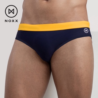 Noxx Swim Briefs: กางเกงว่ายน้ำ บรีฟ สีน้ำเงินกรมท่า เอวเหลือง