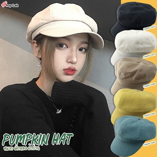 หมวกทรงฟักทองผ้าป่าน Newsboy Cap F5Ah30-0078