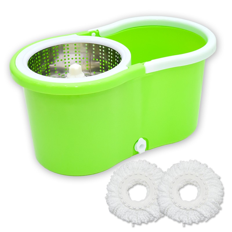 GALAXY  ไม้ถูพื้น พร้อมถังปั่น SPIN  MOP  พร้อมผ้าม็อบ 2 ผืน รุ่น 630