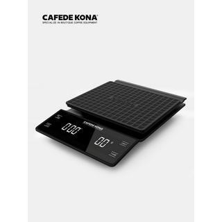 ตาชั่งกาแฟ CAFEDE KONA Handmade Coffee Electronic Scale Bar Counter Food Weighing Timing LED Display 3000g