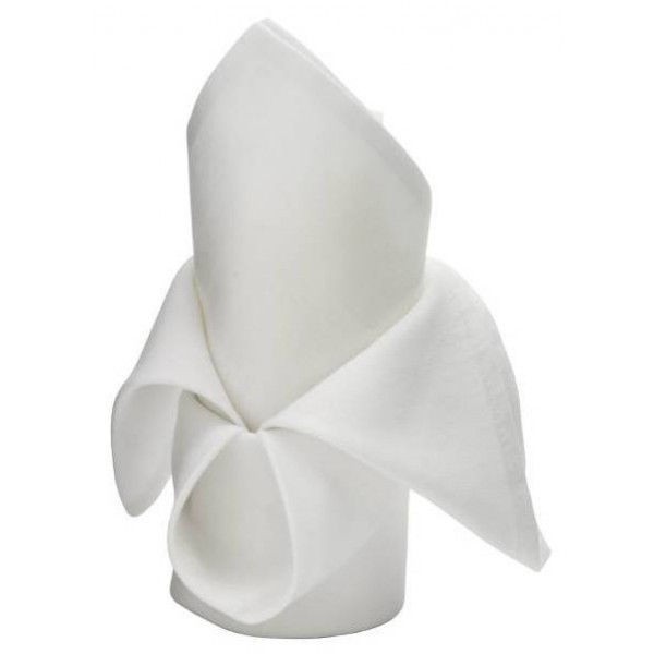 ผ้าเช็ดปากโรงแรม ร้านอาหาร แน๊ปกิ้น Napkins ขนาด 17x17 นิ้ว สีขาว Blue Sleep