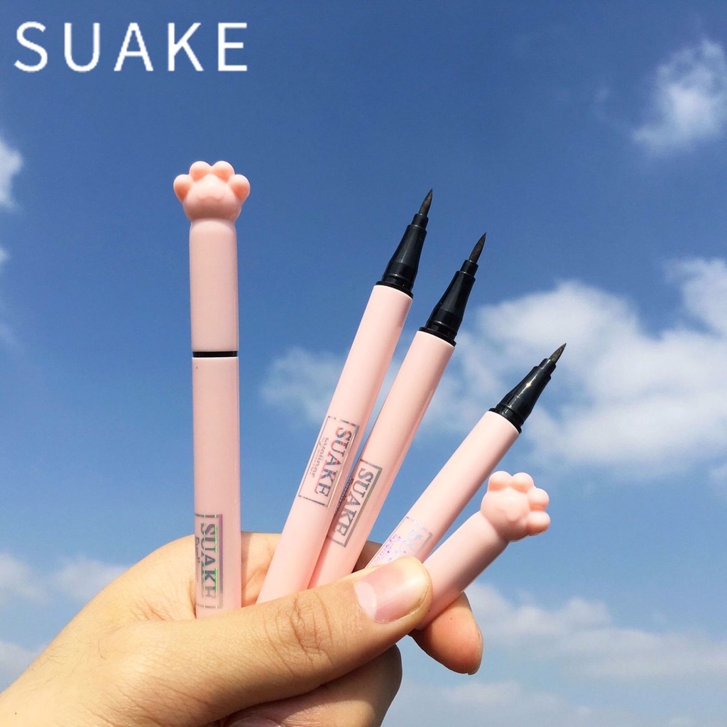 SUAKE 0831 อายไลเนอร์หัวสลิมนาดเล็ก 0.01มิล เขียนง่าย เส้นคม แห้งไว กันน้ำ ติดทน ไม่แพนด้า