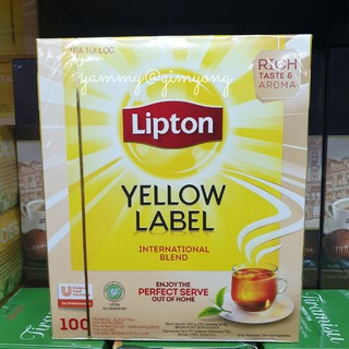 ชาลิปตั้น ชาลิปตัน  lipton yellow label 100 ซอง ชาซอง หอม อร่อย