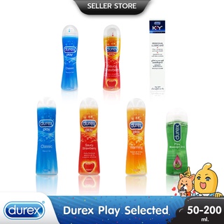 Durex Play Gel เจลหล่อลื่น เลือกกลิ่น ความลื่น ได้ตามที่ต้องการ รุ่น Classic - Massage 2 in 1 ขนาด 50 ml. - 200 ml.