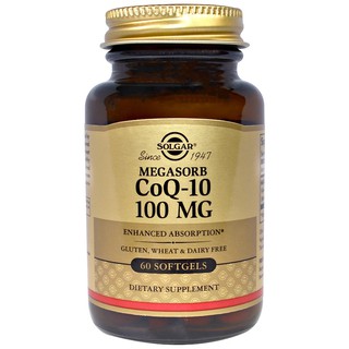 Solgar, Megasorb CoQ-10, 100 mg, 60 Softgels โคคิวเท็น