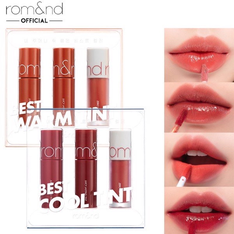 ลิป rom&nd juicy lasting tint mini 📌สียอดฮิต 13 Eat Dotori แท้💯% ส่งต่อซื้อผิดสี ‼️ฉ่ำๆติดทนมาก เหลื