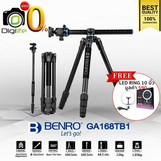 ผ่อน 0%** Benro Tripod GA168TB1 - แถมฟรี** LED Ring 10นิ้ว มูลค่า 590บาท - ขาตั้งกล้อง Monopod , กลับหัว , Top View