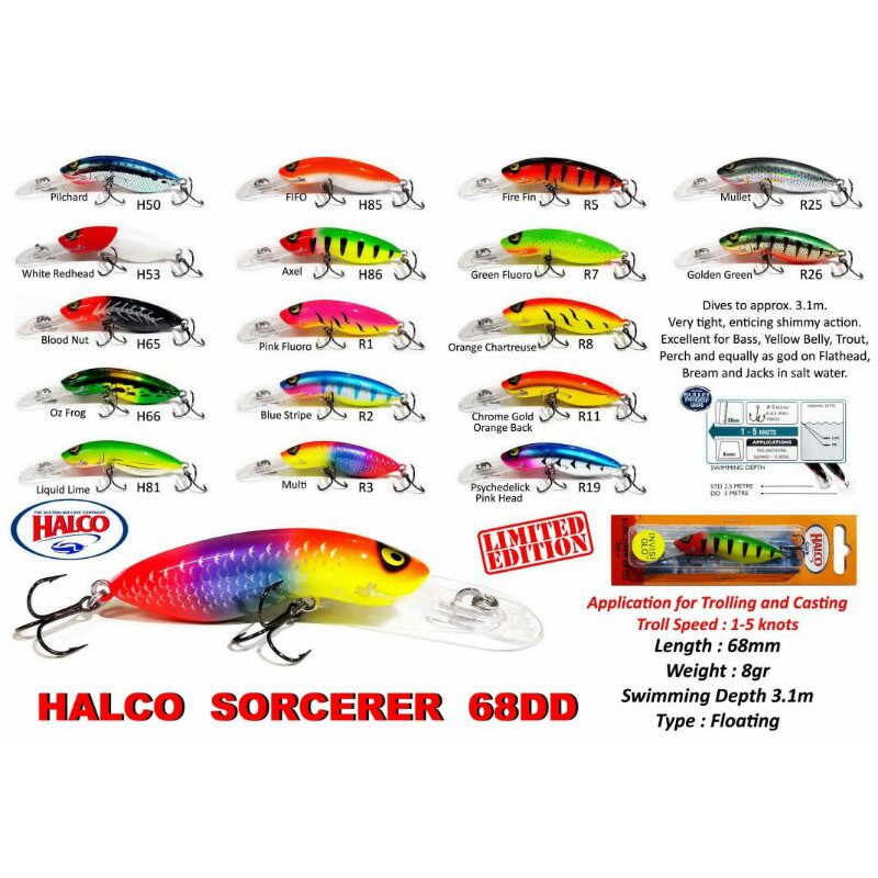 Minnow Halco SORCERER 68DD