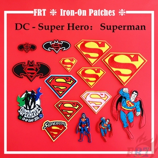 Dc - Super Hero : Superman Iron - On แผ่นแพทช์สําหรับเย็บปักตกแต่งเสื้อผ้า 1 ชิ้น