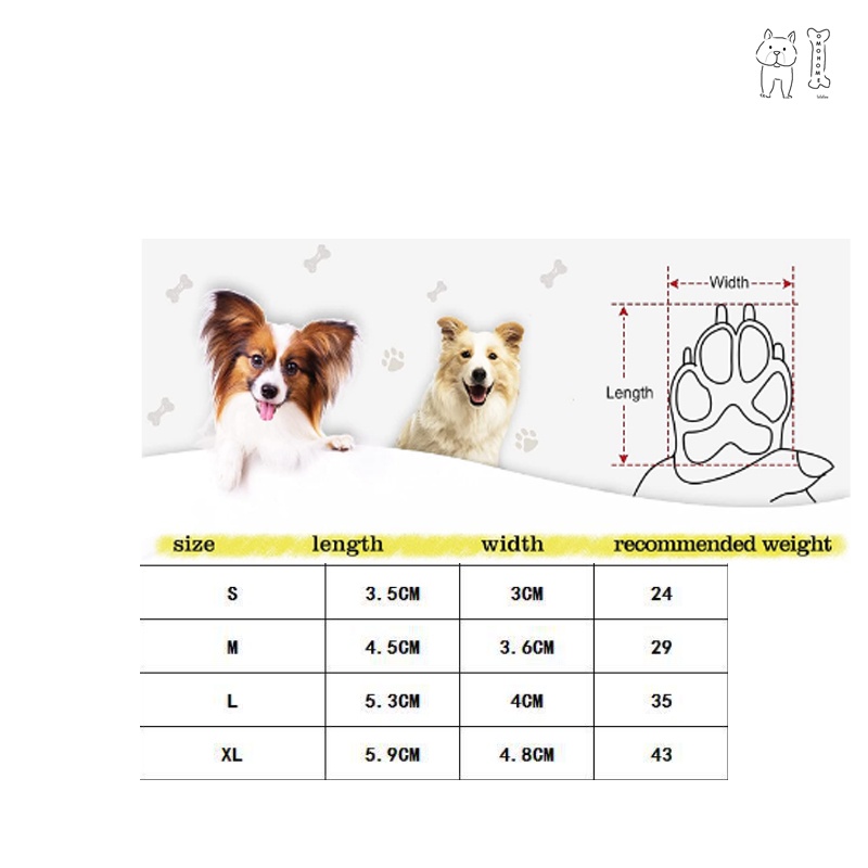 พร้อมส่งในไทย รองเท้าสุนัขแมว กันลื่น มีแทบสะท้อนแสง