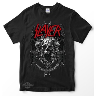 เสื้อยืด พิมพ์ลายหัวกะโหลก slayer slayer eagle สําหรับผู้ชาย