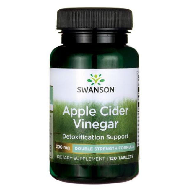 Swanson Apple cider vinegar 200mg 120เม็ด ลดความอยากอาหาร ลดน้ำหนัก diet ต้านวัย อาหารเสริมลดน้ำหนัก