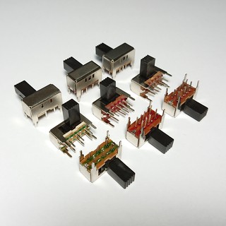 Slide Switch สวิทช์เลื่อน ขนาด 14 mm. 2,3 ทาง 6,8 ขา แบบขาลงปริ้น