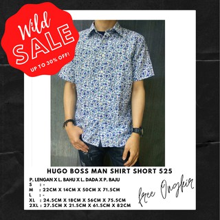 เสื้อเชิ้ตแขนสั้น ลาย Hugo Boss 525 BATAM สําหรับผู้ชาย