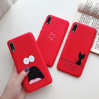 เคสโทรศัพท์ซิลิโคนสีพื้นสําหรับ Huawei Y6Pro 2019 / Y6 2019 Y6Pro ( 2019 ) Mrd - Lx1 Mrd - Lx1F