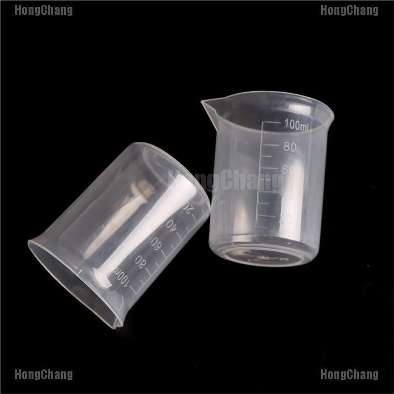 [LHGC] 2x 100mL/3.4oZ Clear Graduated Measuring Cup Jug Beaker Kitchen