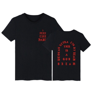 เสื้อยืด คอกลม ผ้าฝ้าย คุณภาพสูง พิมพ์ลาย L Feel Like Pablo To สําหรับผู้ชาย