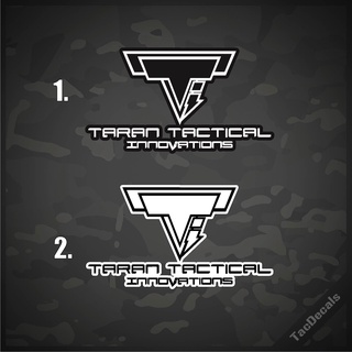 สติกเกอร์โลโก้ปืน TaranTactical สติกเกอร์ติดรถยนต์ กล่องปืน งานพิมพ์ 2ขนาด 10cm/15cm