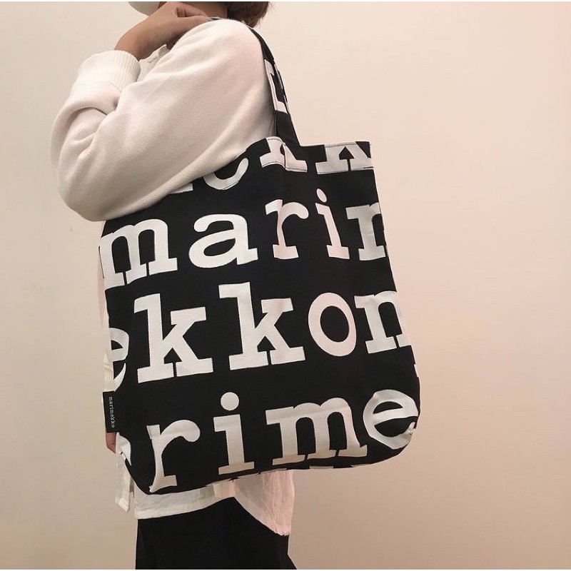 โค้ดลด 10% ทักแชทค่ะ) พร้อมส่ง✓ Marimekko Notko Canvas รุ่นผ้าหนา (ของแท้  100% พร้อมส่ง) | Shopee Thailand