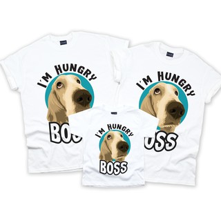 A60 I’M HUNGRY BOSS เสื้อครอบครัว เสื้อทีม ราคาถูก ผ้าใส่สบาย มีครบทุกไซด์ (ผ้า TC)