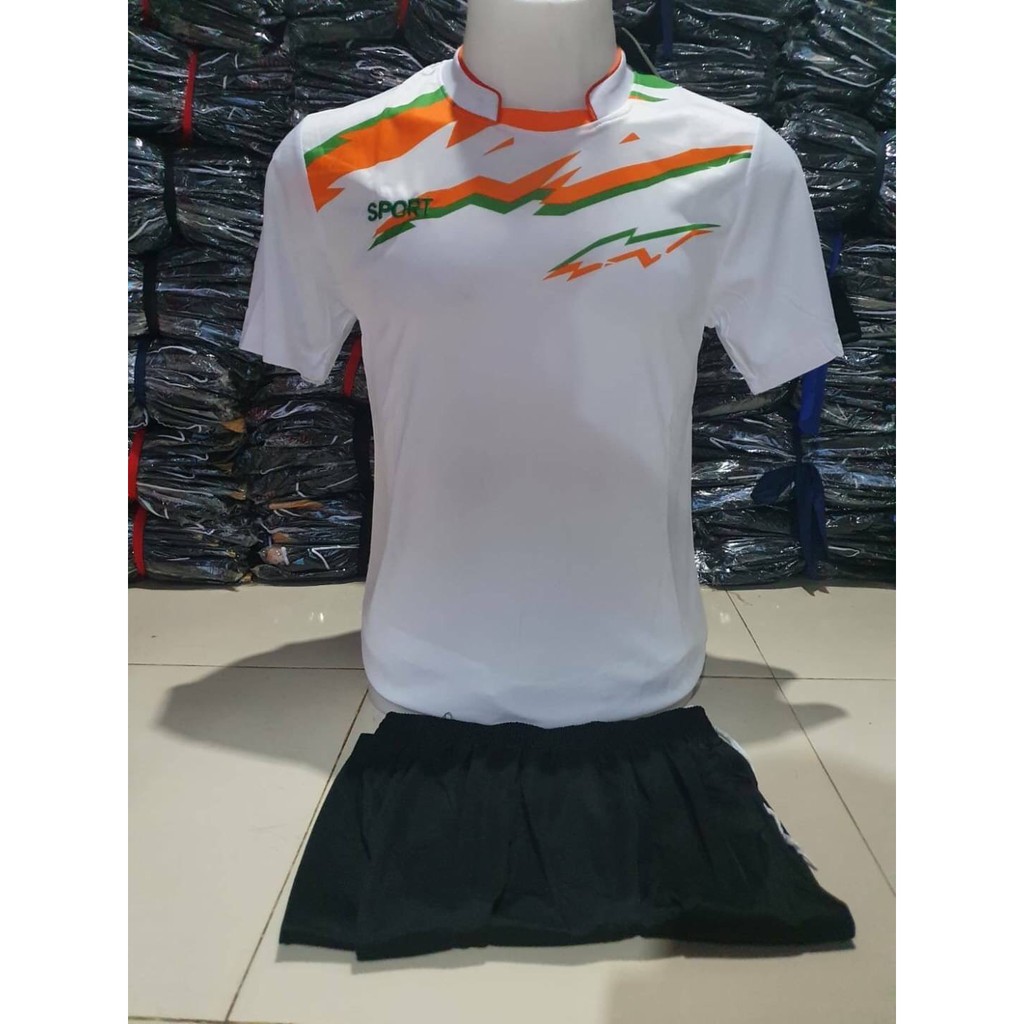 ชุดกีฬานักฟุตบอล เสื้อ+กางเกง ผู้ชาย หญิง ชุดออกกำลังกาย