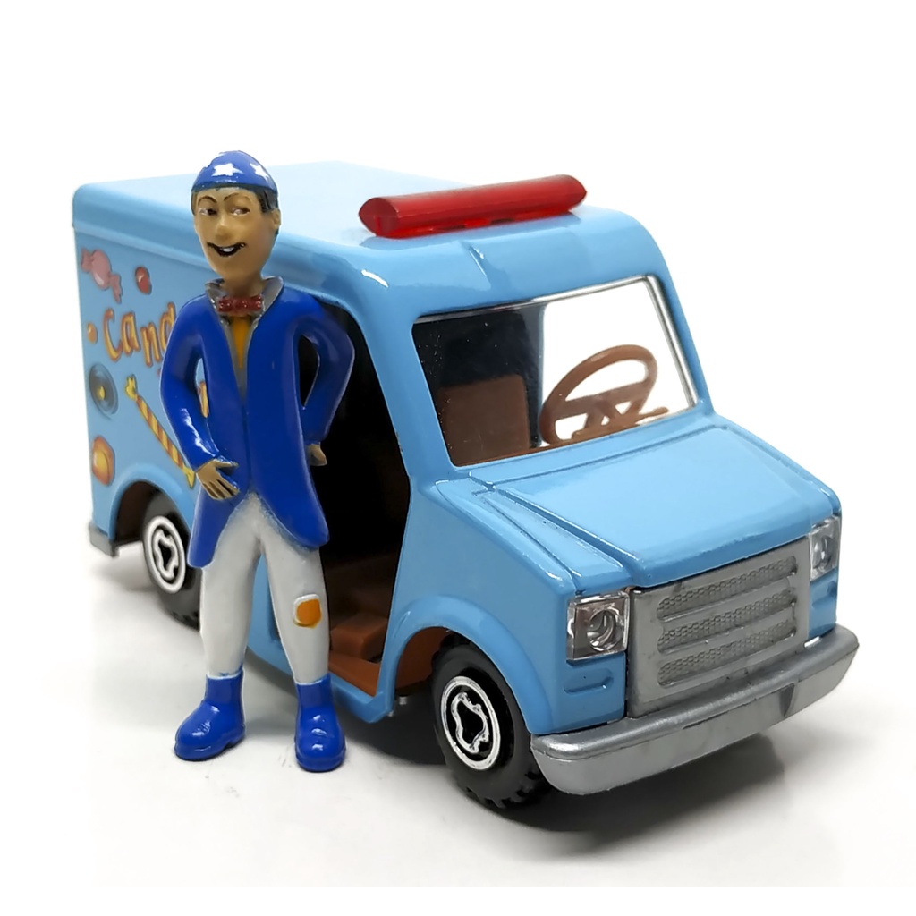 Majorette 7300 Series - Candy Van + Figure - Light Blue Color /scale 1/58 (3.5 inches) no Package
