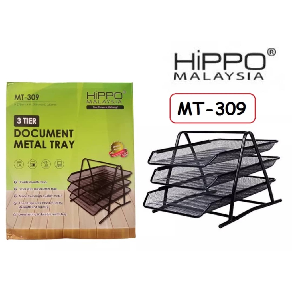 HIPPO 3-TIER DOCUMENT TRAY MT3093-TIER IRON TRAY