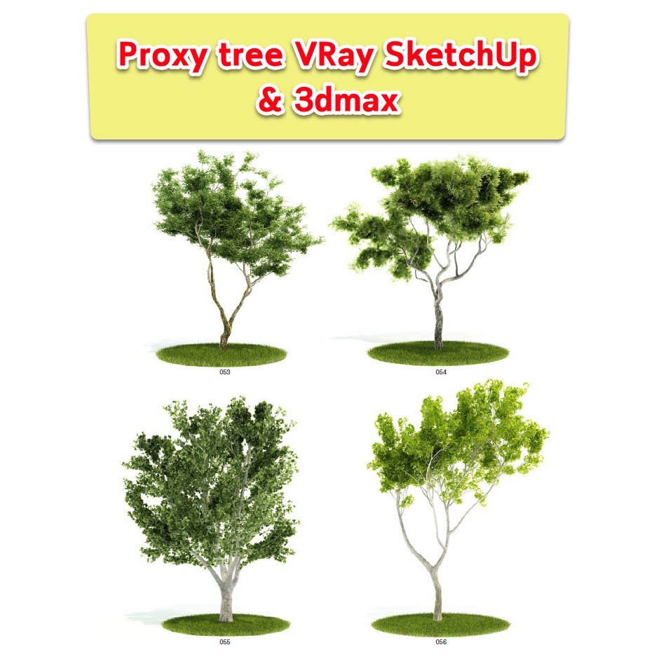 Proxy tree for VRay SketchUp & 3dMax (Archmodel v.52)