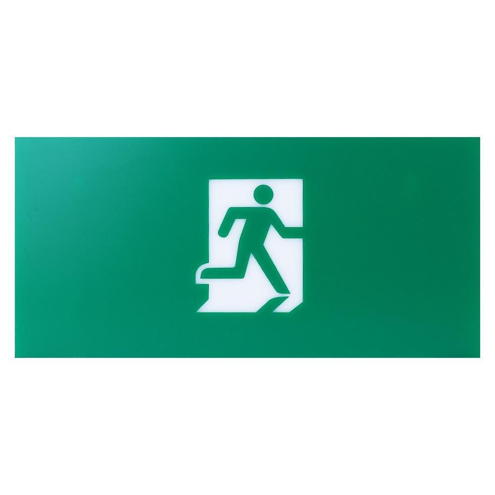 แผ่นป้ายทางออกฉุกเฉิน DELIGHT BLA1 ป้าย คนขวา EMERGENCY EXIT SIGN ...