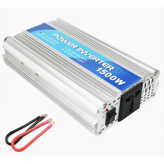 อินเวอร์เตอร์ 1500W รถ ที่ชาร์จไฟที่จุดบุหรี่ 12V ถึง 220V แหล่งจ่ายไฟโน้ตบุ๊คคอมพิวเตอร์ Sine Wave Transformer