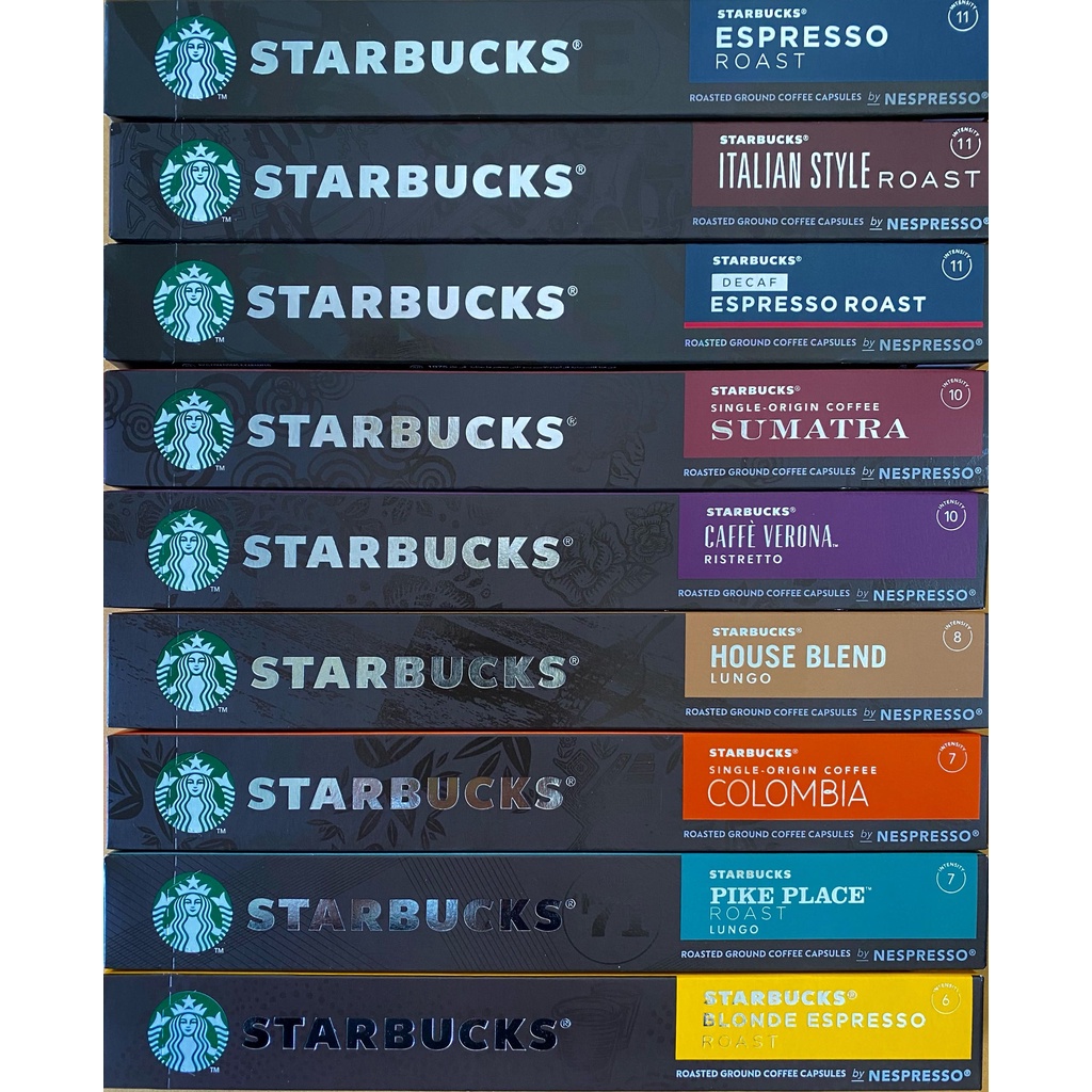 กาแฟแคปซูล Starbucks Nespresso Capsule ( 1กล่อง บรรจุ 10 แคปซูล ) พร้อมส่ง