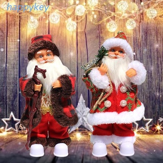 HAP  Electric Music Santa Claus Doll Ornaments Shaking Head Feet Singing Dancing Xmas Dolls Christmas Gifts Home Decor