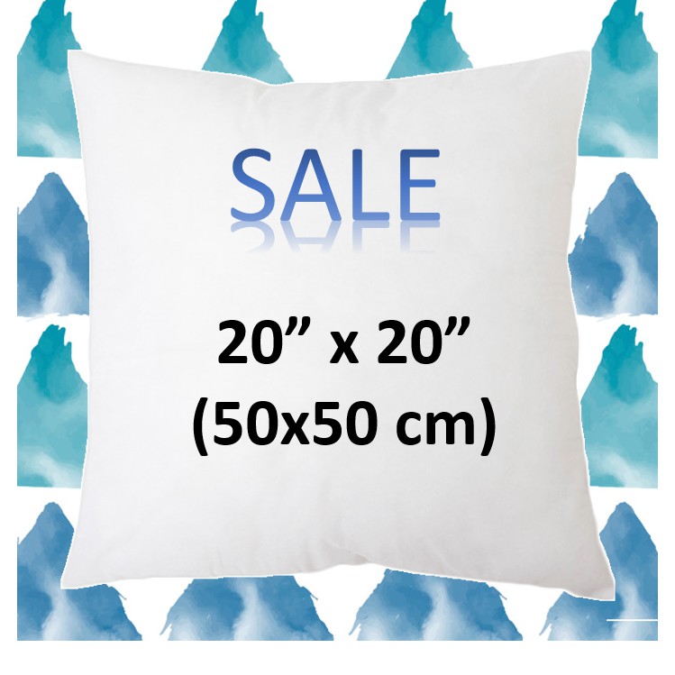 Sale!!! ไส้หมอนอิง 20x20 นิ้ว/ 50x50 เซนติเมตร หมอนอิง หมอนโรงแรม เกรด AA คุณภาพดี ราคาโรงงาน ลดราคา ถูกกว่าห้าง