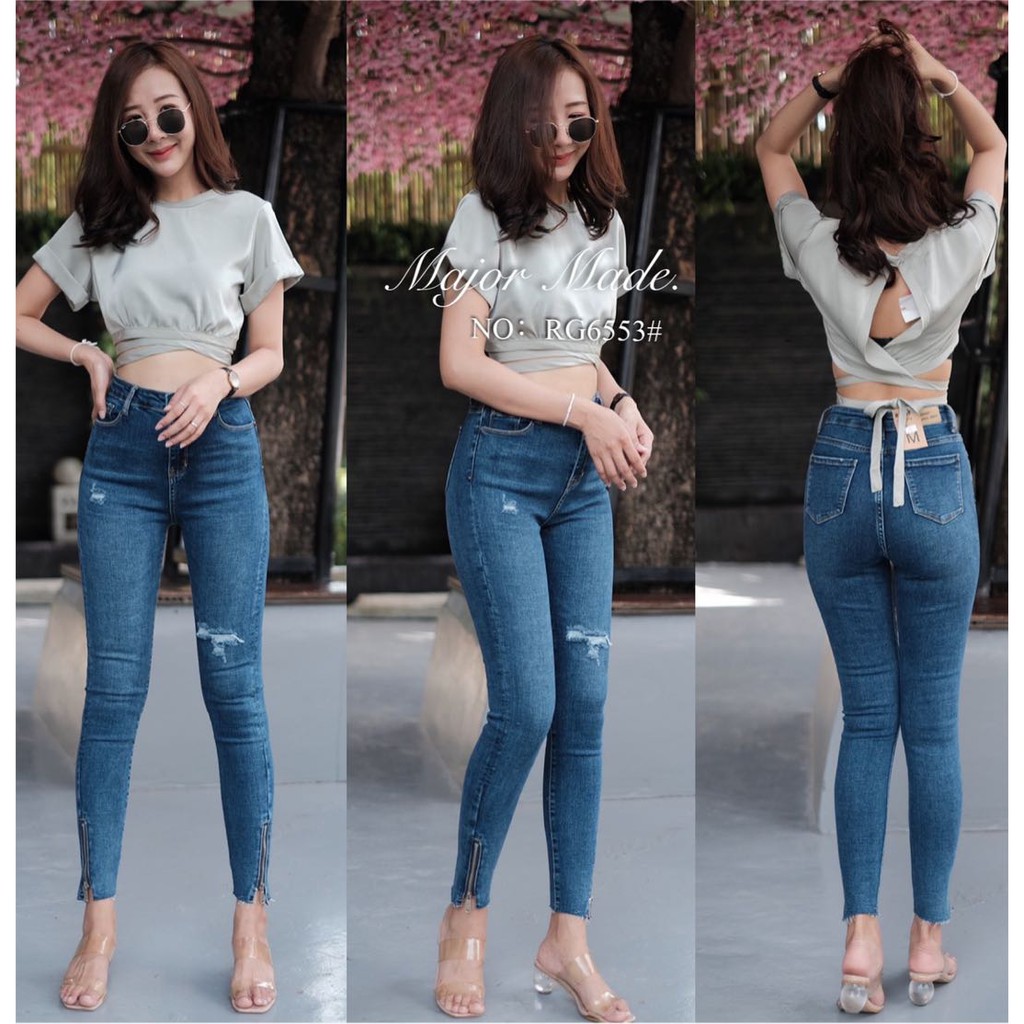 Ruige Jeans กางเกงยีนส์เอวสูง•No.RG6553•