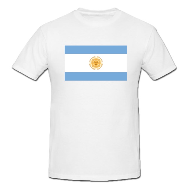Russia FIFA World Cup 2018 Argentina Flag Sport T-shirt-Men/Women