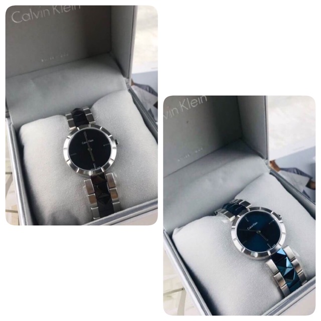 นาฬิกา Calvin Klein K5T33C41 Edge Black Dial Ladies Watch ของแท้