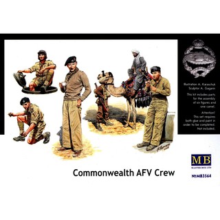 ฟิกเกอร์โมเดล Figure Model 1/35 Master Box MB3564 Commonwealth AFV Crew