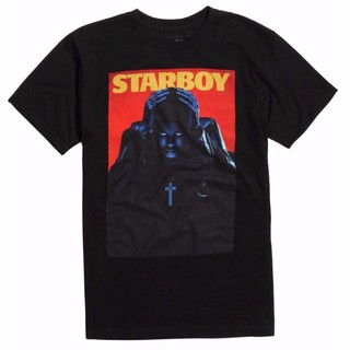 เสื้อยืดแขนสั้นลาย The weeknd starboy authenticgift