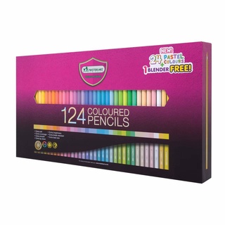 สีไม้ 124 สี มาสเตอร์อาร์ต (1 กล่อง)