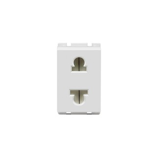 เต้ารับเดี่ยว 2 ขากลมแบน + ม่าน ORI PHILIPS | PHILIPS | SINGLE SOCKETS 2P SAFE อุปกรณ์ไฟฟ้า  อุปกรณ์ไฟฟ้า