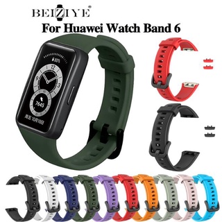 ( beiziye ) HUAWEI Band 6 นาฬิกาอัฉริยะ สายนาฬิกาซิลิโคน สำหรับ huawei band 6