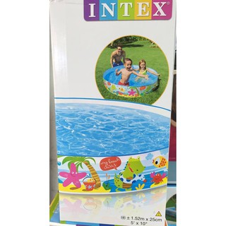 สระขอบตั้ง ลายทะเล INTEX ขนาด 152x25 ซม.(4ฟุต)