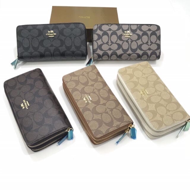 (ลดเพิ่มอีก20% ใส่โค้ด DEAL100 เฉพาะ24-30กย65 นะคะกระเป๋าสตางค์ กระเป๋าตังค์ 2ซิปรอบ box set