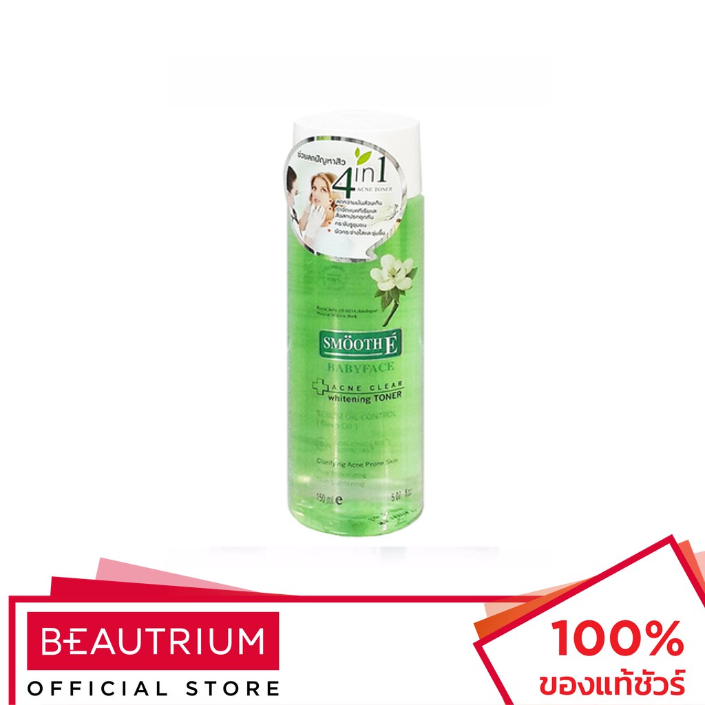 SMOOTH-E Acne Clear Whitening Toner โทนเนอร์ 150ml
