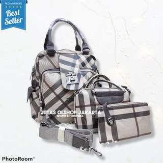 Burberry กระเป๋าเป้สะพายหลัง กระเป๋านักเรียน อเนกประสงค์ 88535