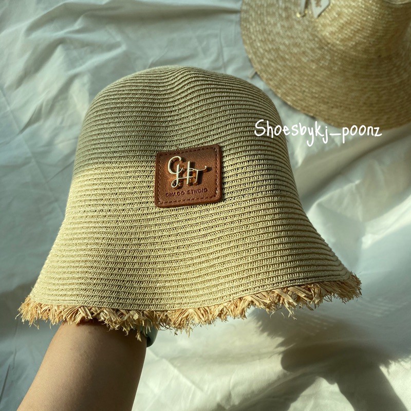 พร้อมส่งจากทม (มีหลายแบบ) หมวกสาน หมวกบักเก็ต สีแมทช์งาน เป็นทรง ใส่สวย งานจริงตรงปก ไปทะล