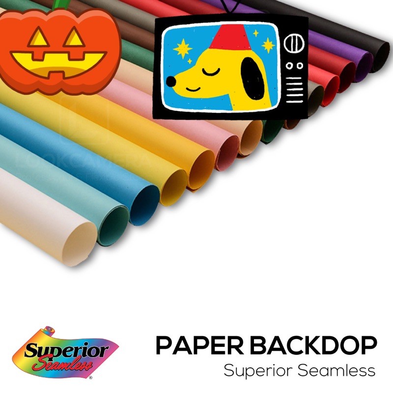 SUPERIOR PAPER BACKDROP 2.72x11 เมตร ฉากกระดาษซูพีเรีย USA Limbo คุณภาพของแท้กระดาษที่มีสีตรงและผิวก