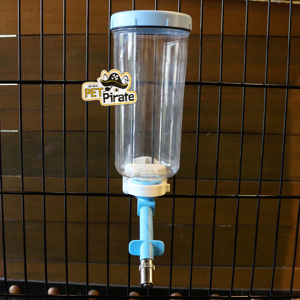 DY-22S ชุดให้น้ำพร้อมขวดน้ำ หัวจุกลูกกลิ้ง สำหรับติดกรง ทำจากพลาสติกแข็งแรง จุน้ำ 900 ซีซี