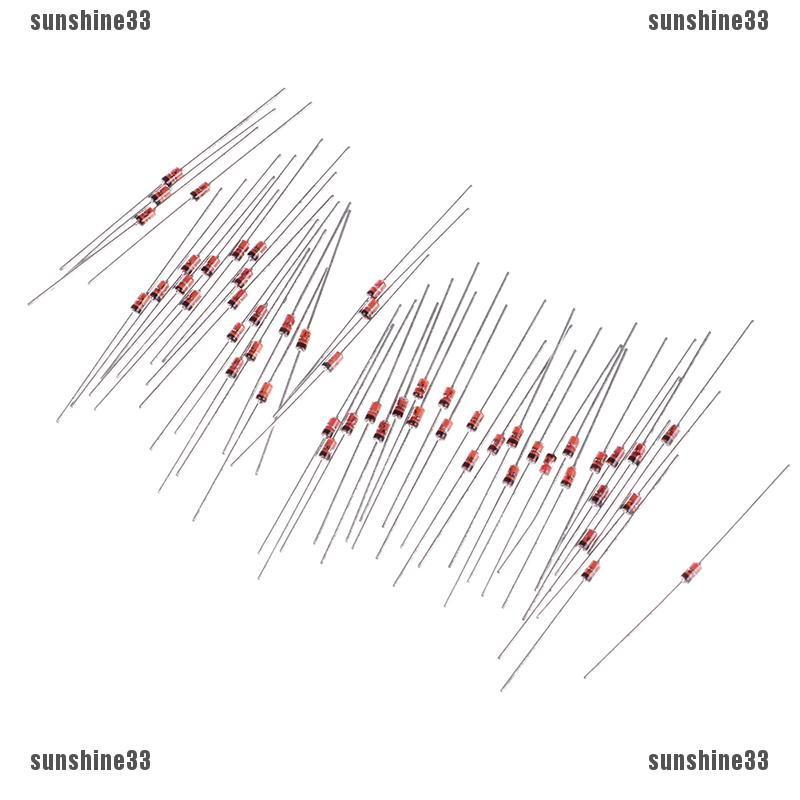 S3❉ซีเนอร์ไดโอด 1W 5.1V 1N4733A 1N4733 IN4733A IN4733 5V1 โวลต์ 50 ชิ้น