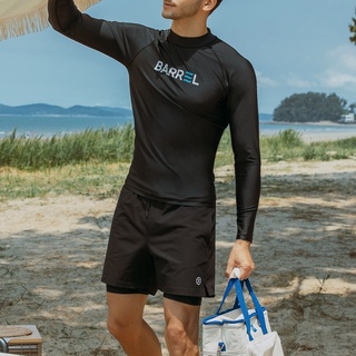 [ผช] เสื้อว่ายน้ำ ชาย แขนยาว Swell Up Rashguard Top Barrel แท้ 100%